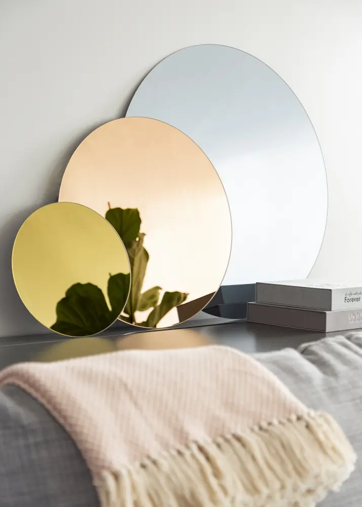 KAILA KAILA Round Mirror Smoked Grey 110 cm Ø