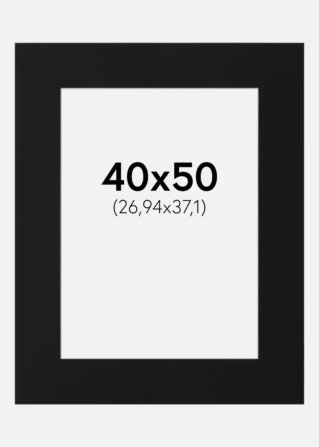 Artlink Mount Black Standard (White Core) 40x50 cm (26,94x37,1)