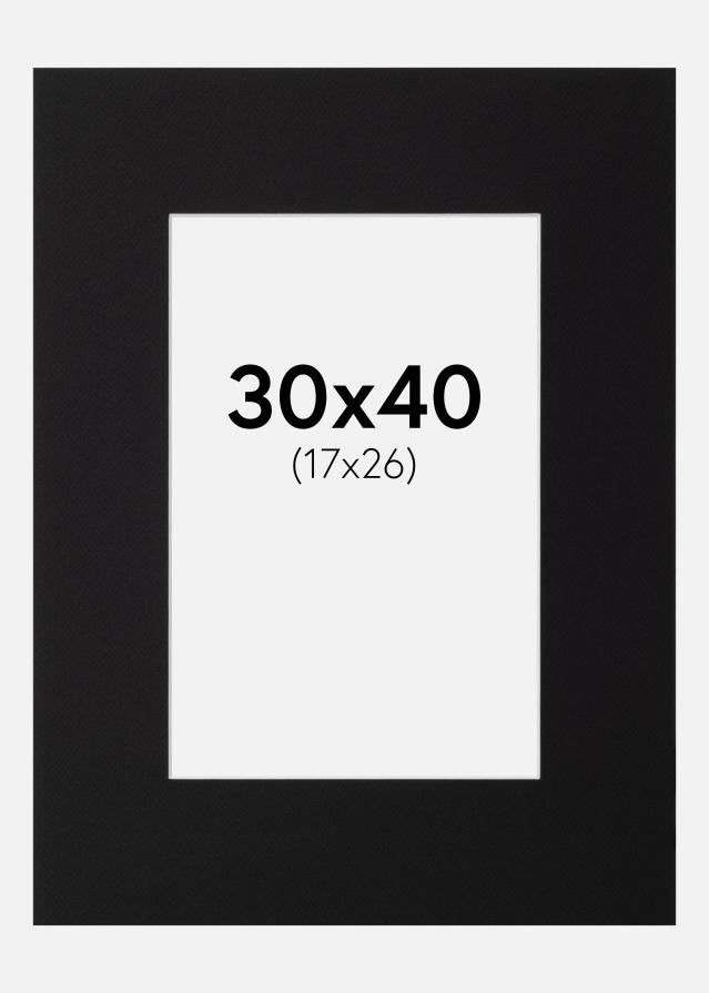 Galleri 1 Mount Canson Black (White Core) 30x40 cm (17x26)