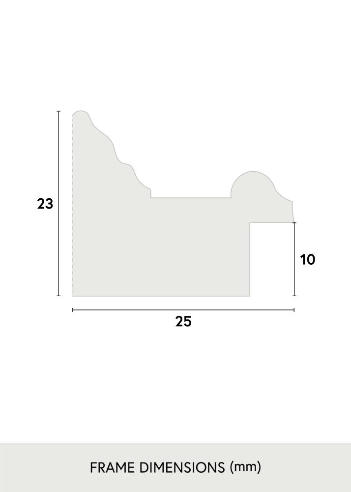 Galleri 1 Frame Shabby Chic Acrylic glass White 50x60 cm