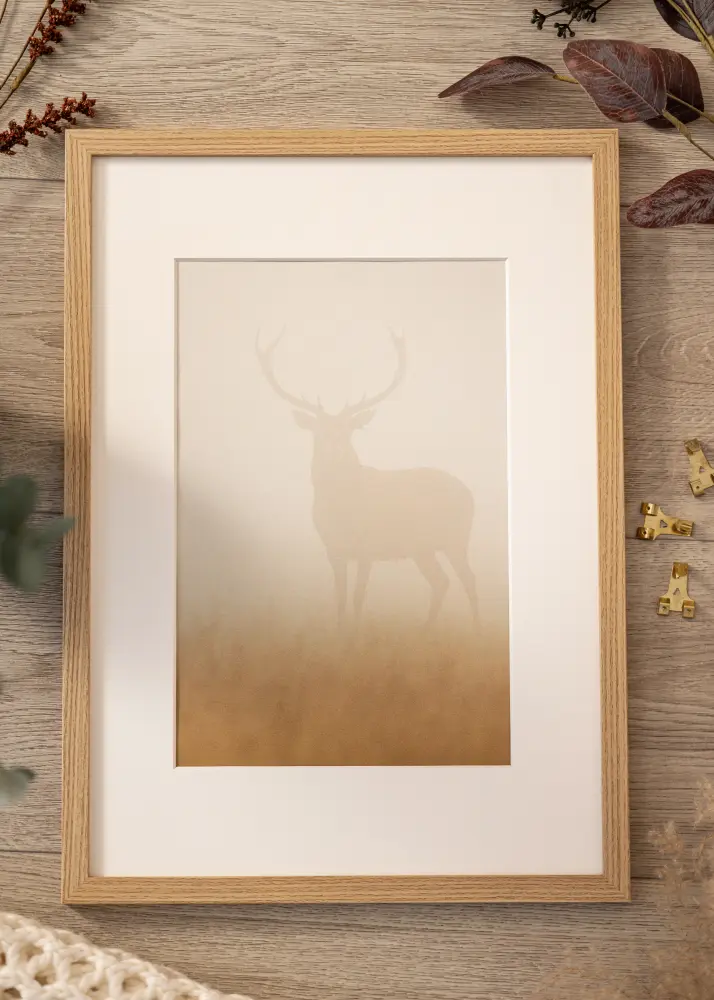 BGA Frame Modern Acrylic Glass Oak 21x29.7 cm (A4)