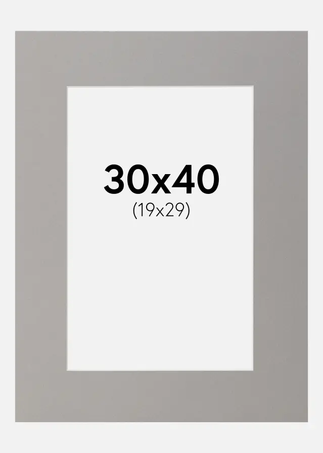 Galleri 1 Mount Grey 30x40 cm (19x29)