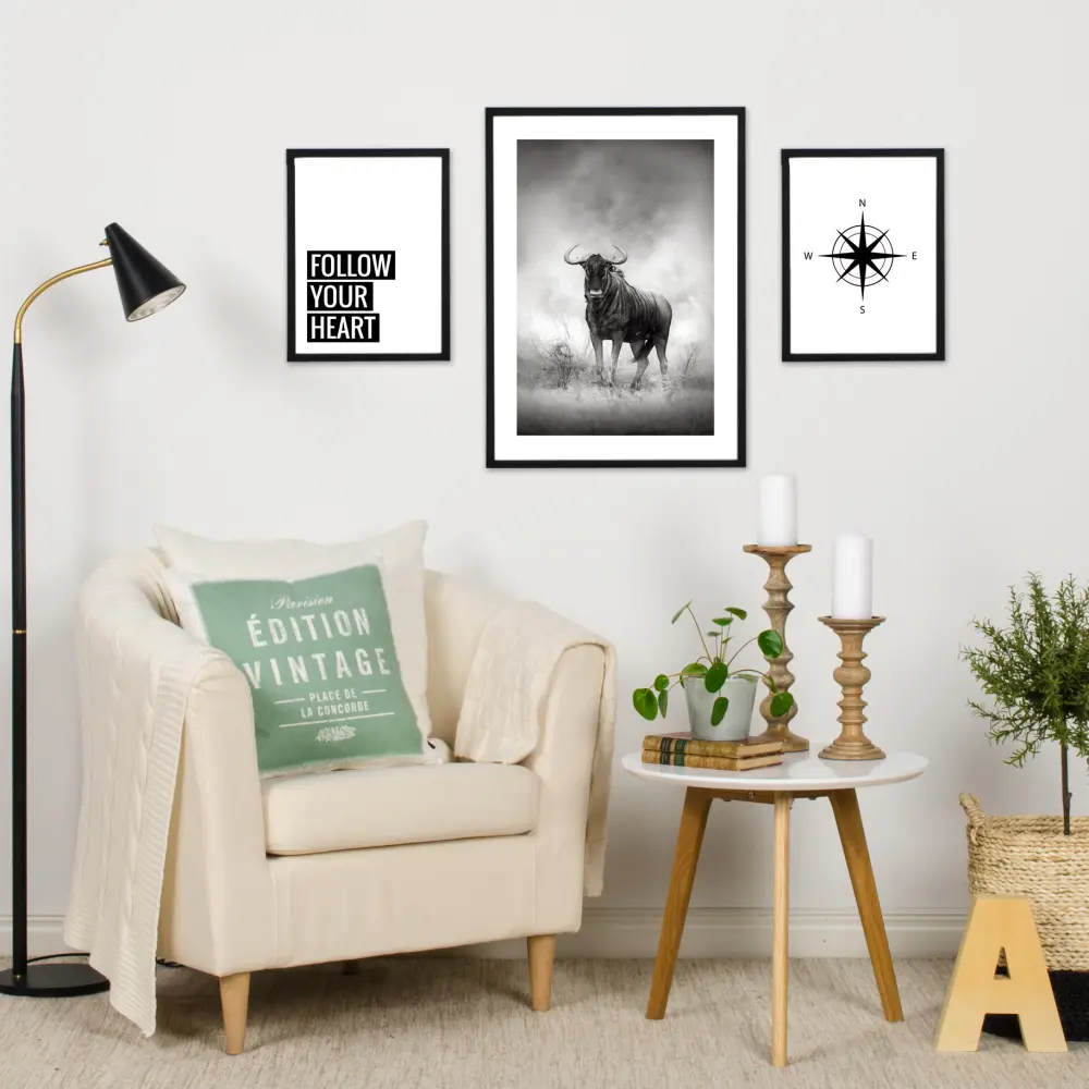 Bildverkstad Compass rose - White