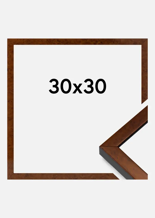 Mavanti Frame Ares Acrylic Glass Burr Walnut 30x30 cm