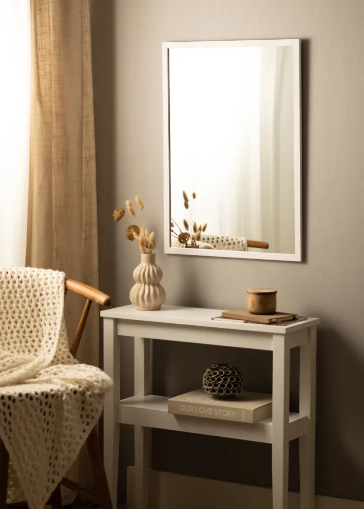 Galleri 1 Mirror White Wood 53x73 cm