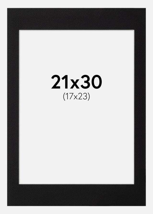 Galleri 1 Mount Canson Black (White Core) 21x30 cm (17x23)