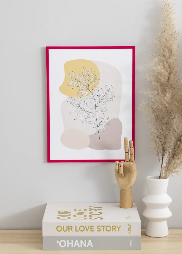 Ram med passepartou Frame New Lifestyle Rose 50x70 cm - Picture Mount Black 33x56 cm