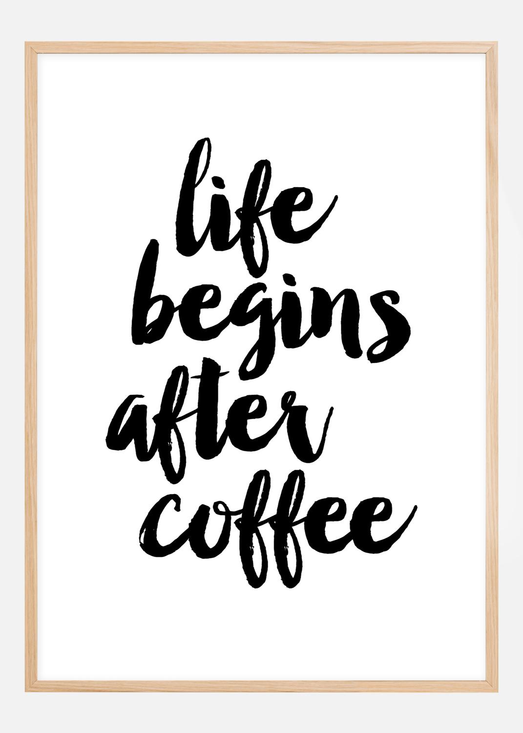 Product Image for Life begins after coffee Poster (21x29.7 cm (A4))