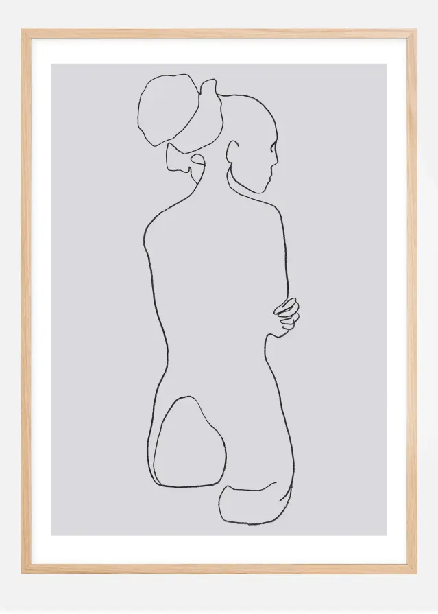 Bildverkstad Female lines I Poster