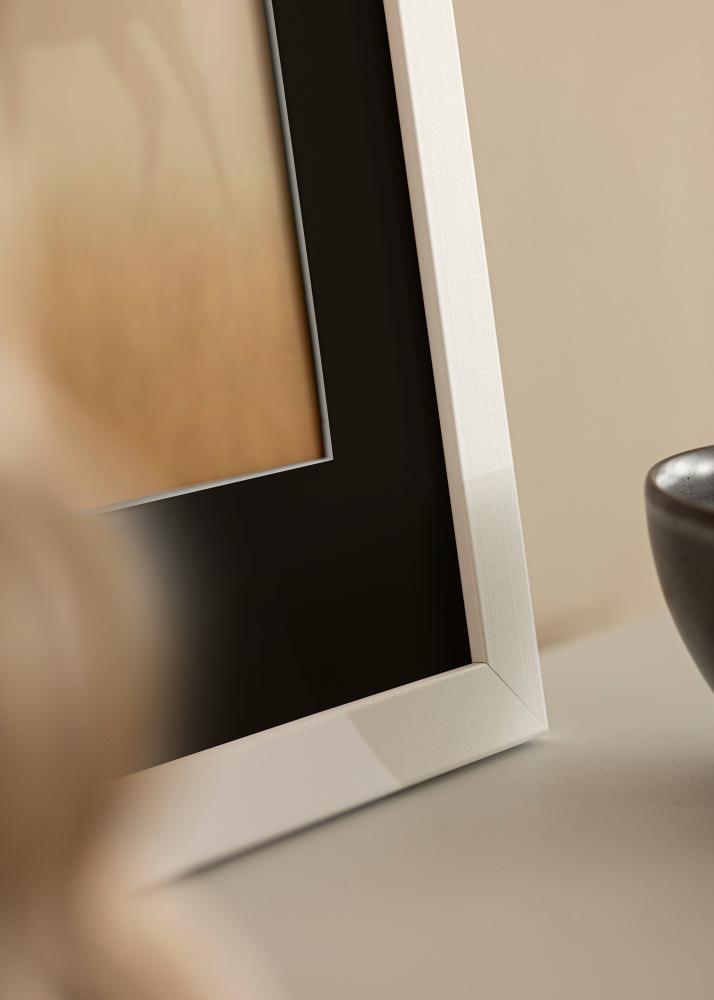 Ram med passepartou Frame Trendline White 60x70 cm - Picture Mount Black 50x56 cm