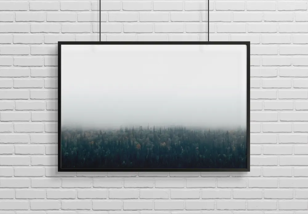 Bildverkstad Forests in fog Poster