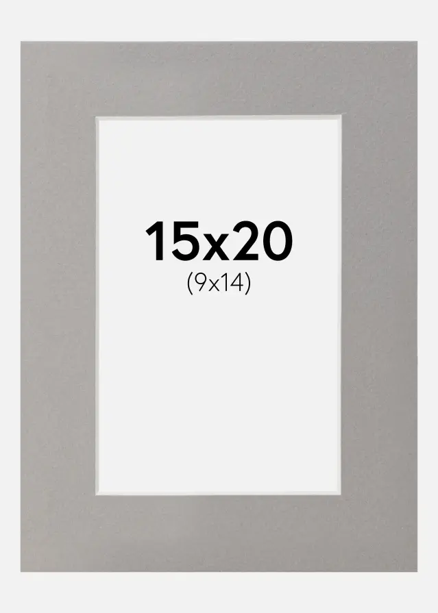Galleri 1 Mount Grey 15x20 cm (9x14)