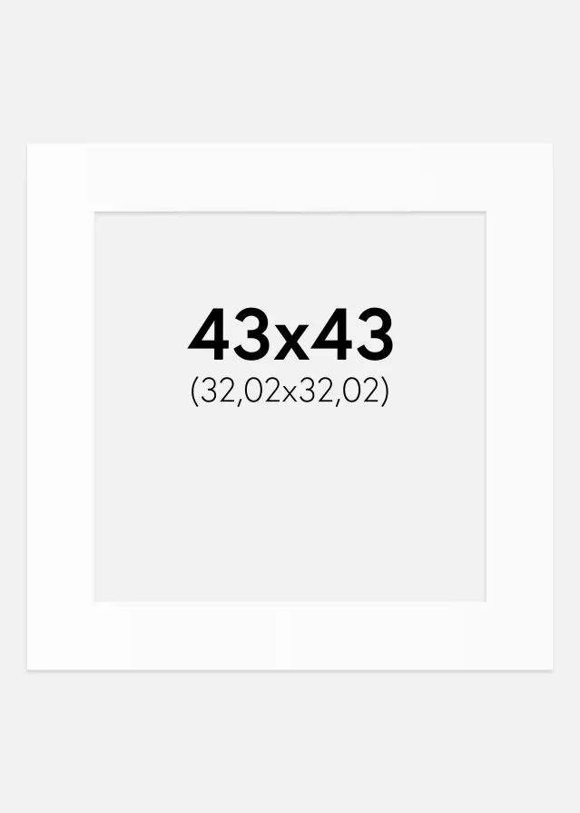 Artlink Mount White Standard (White Core) 43x43 cm (32,02x32,02)
