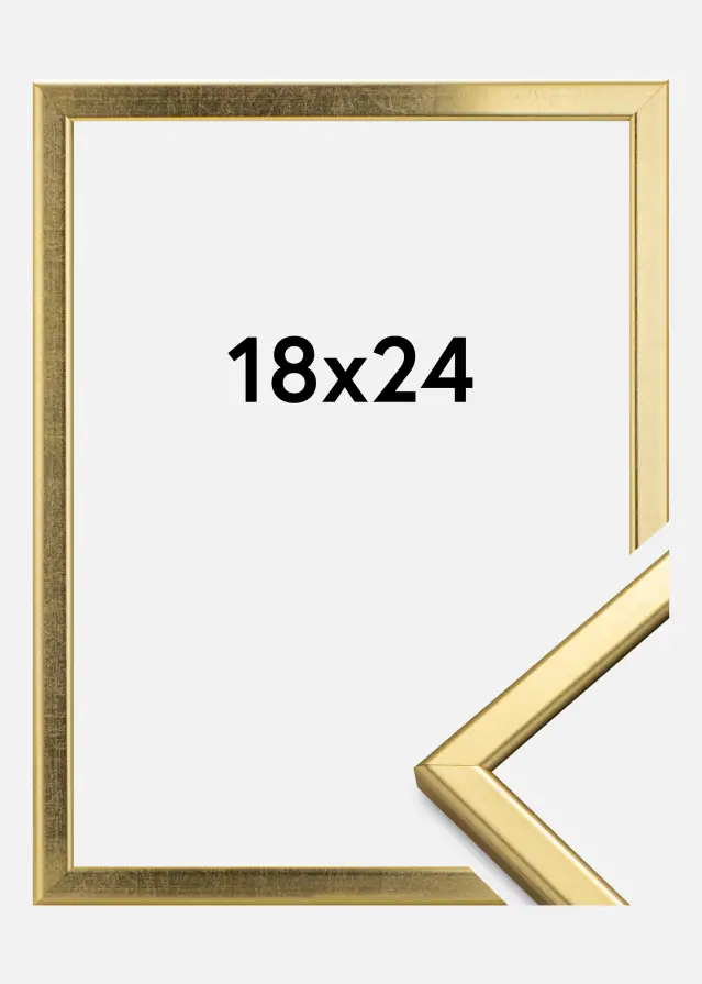 HHC Distribution Frame Slim Matt Anti-reflective glass Gold 18x24 cm