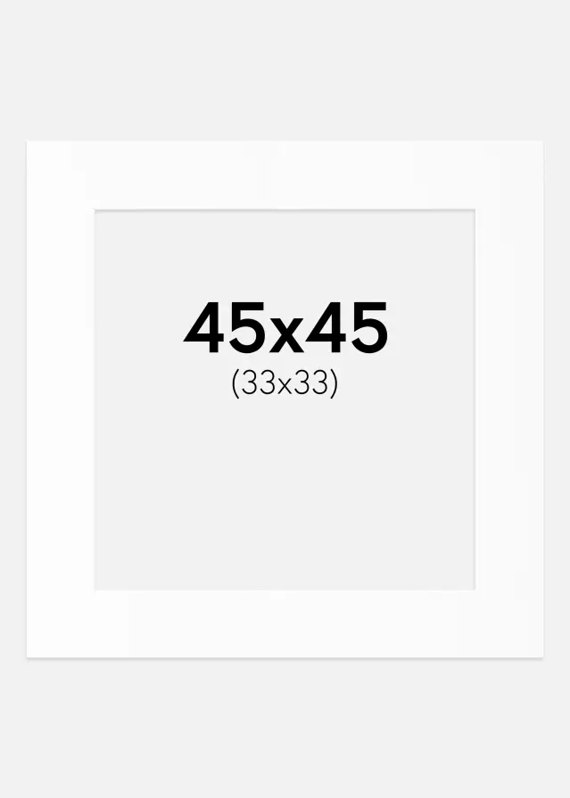 Artlink Mount White Standard (White Core) 45x45 cm (33x33)