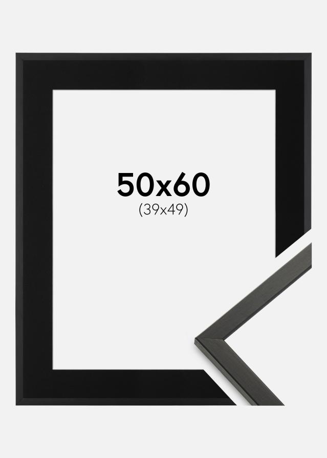 Ram med passepartou Frame Galant Black 50x60 cm - Picture Mount Black 40x50 cm