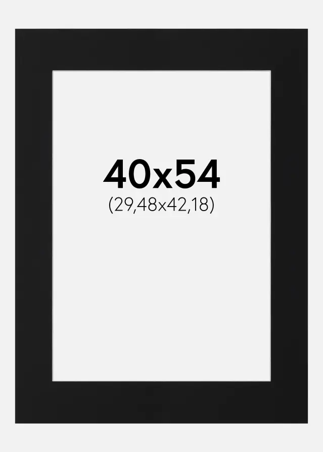 Artlink Mount Black Standard (White Core) 40x54 cm (29,48x42,18)
