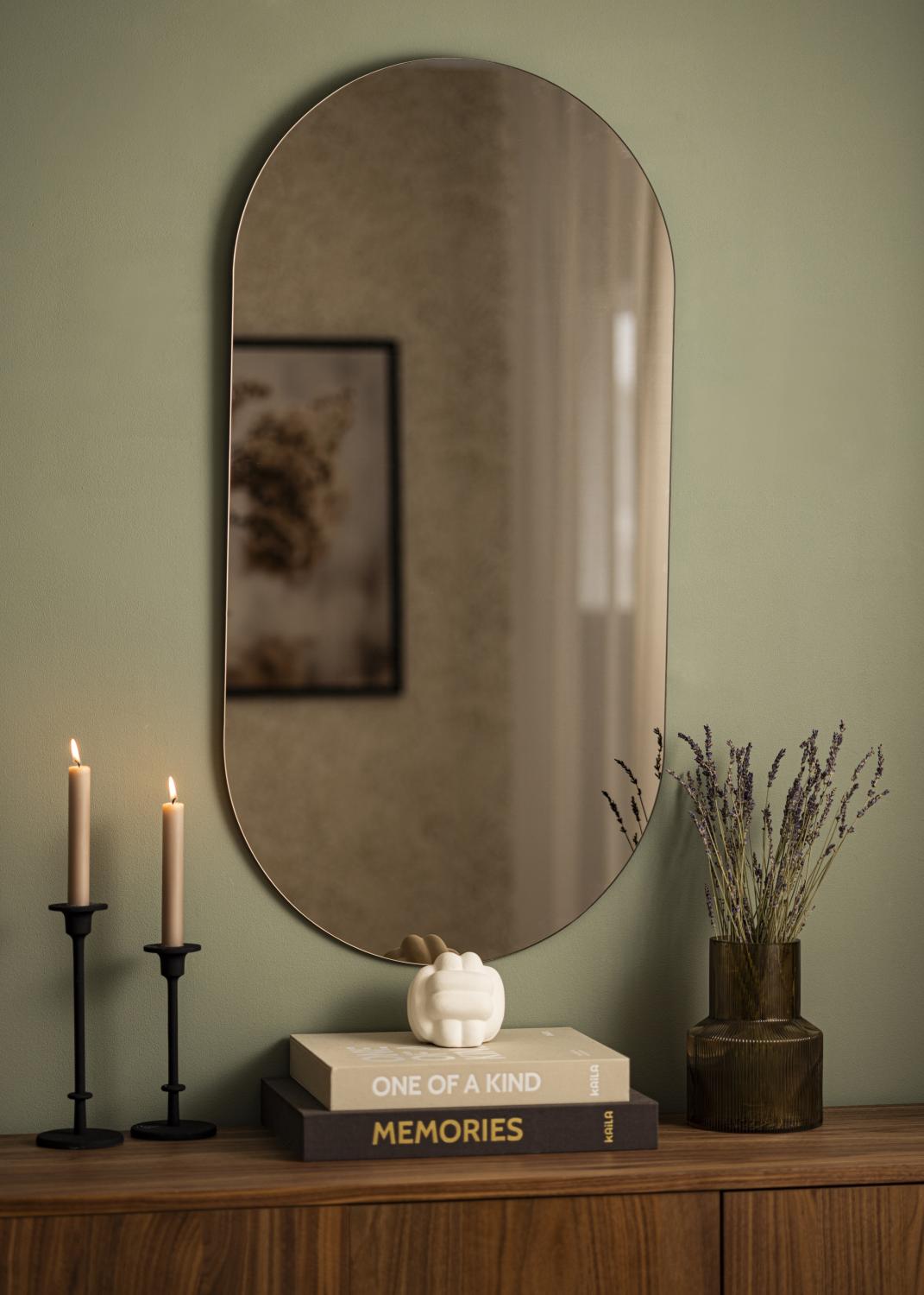 Product Image for KAILA Mirror Oval Dark Bronze 50x100 cm
