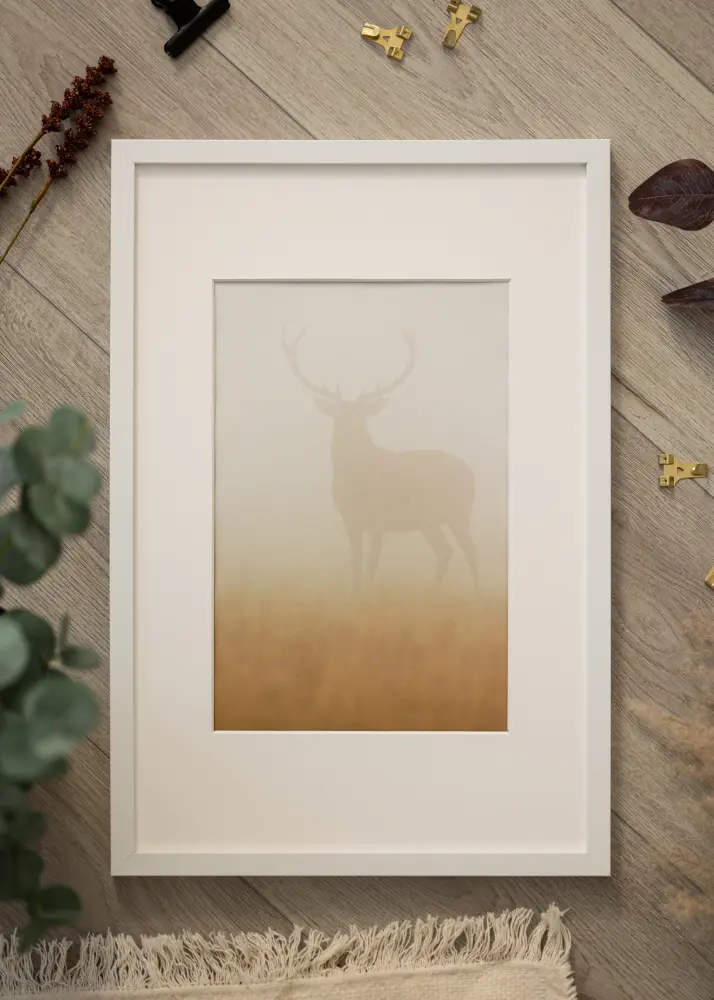 BGA Frame Modern Acrylic Glass White 21x29.7 cm (A4)