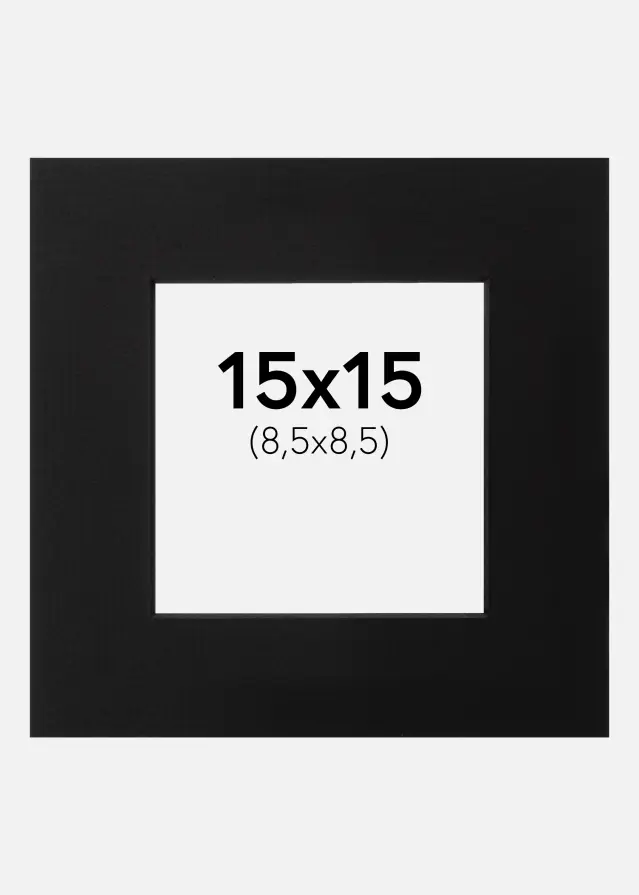 Galleri 1 Mount Black (Black Core) 15x15 cm (8,5x8,5)