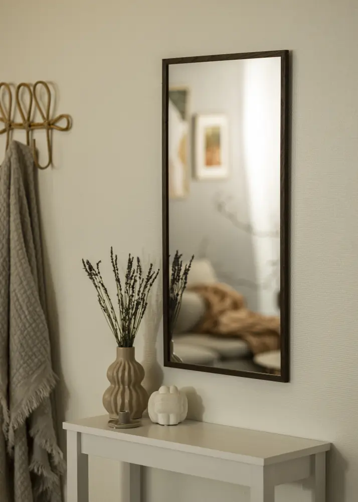 Incado Mirror Solid Smoked Oak 43x83 cm