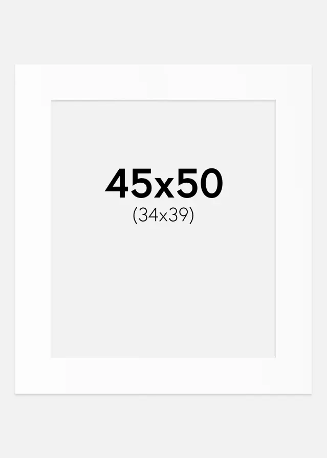 Artlink Mount White Standard (White Core) 45x50 cm (34x39)