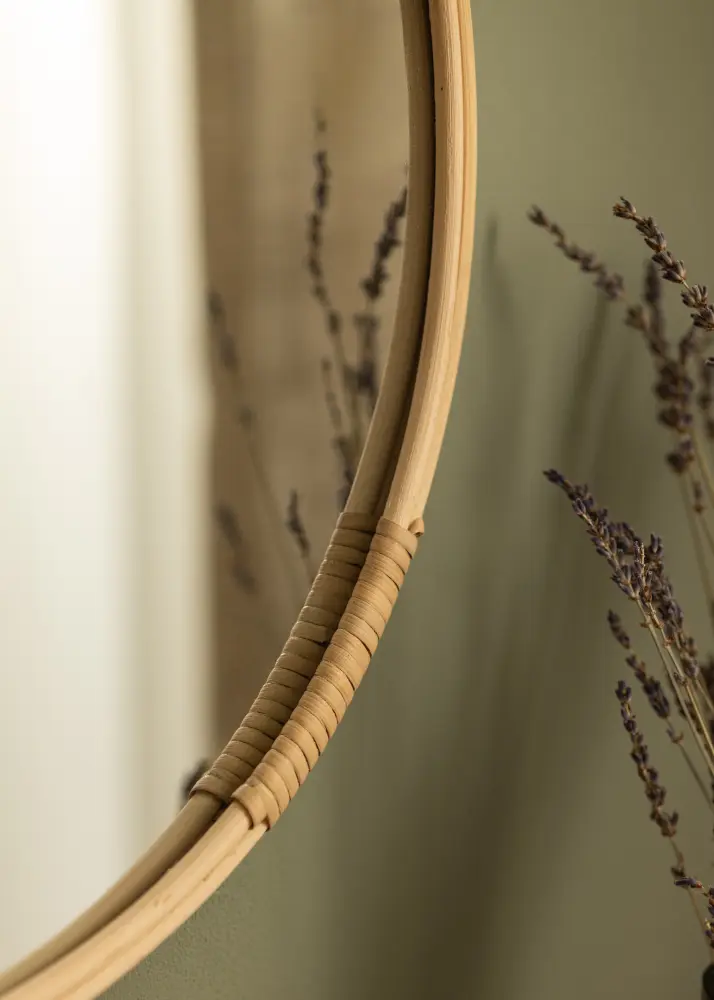 House Nordic Mirror Malo Nature 50 cm Ø
