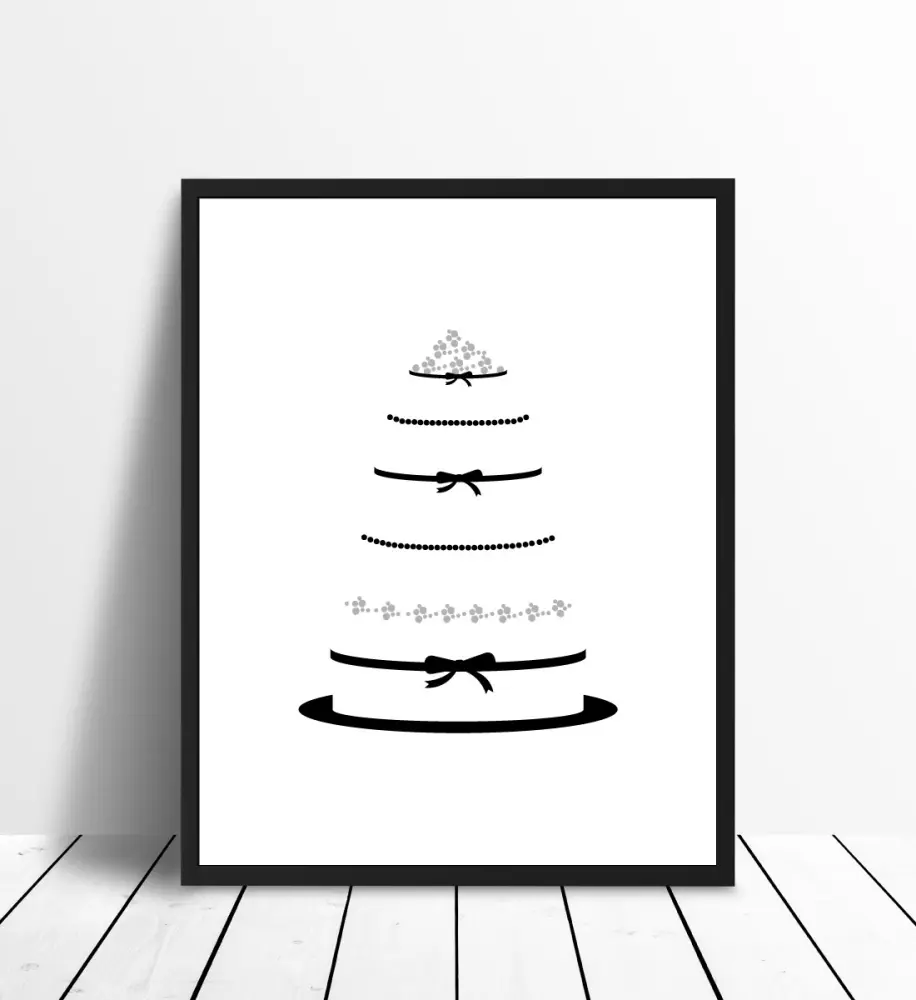 Malimi Posters Wedding cake - Grey