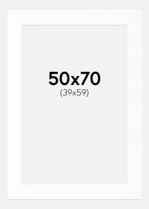Mount White Standard (White Core) 50x70 cm (39x59)