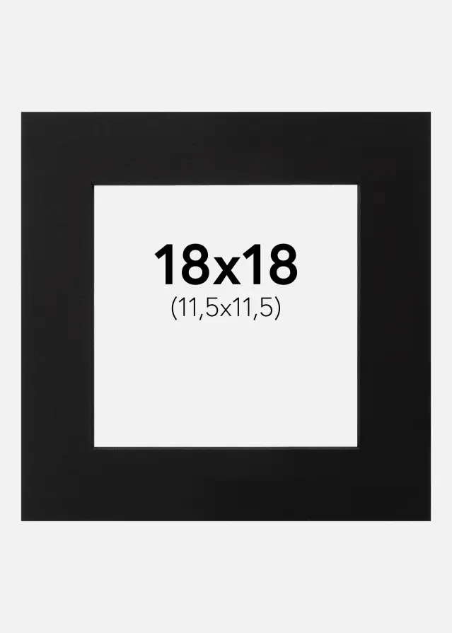 Galleri 1 Mount Black (Black Core) 18x18 cm (11,5x11,5)