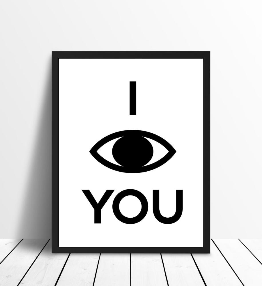Bildverkstad I see you - White Poster
