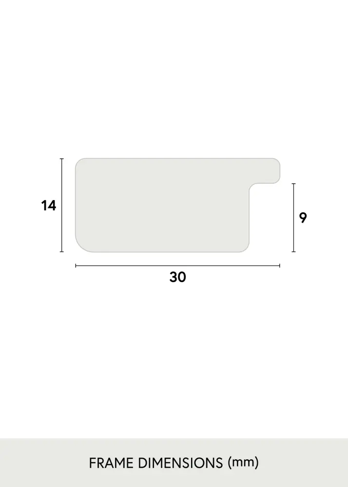 Ramverkstad Frame Glamour Silver - Custom Size