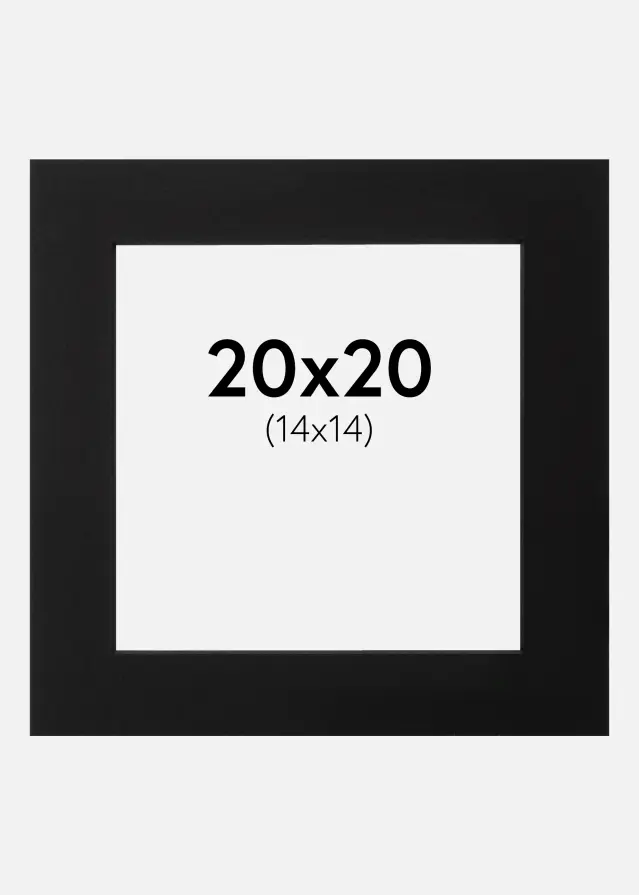 Galleri 1 Mount Black (Black Core) 20x20 cm (14x14)