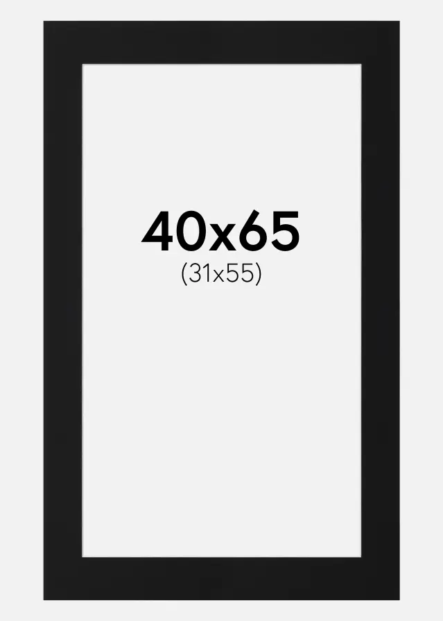 Artlink Mount Black Standard (White Core) 40x65 cm (31x55)