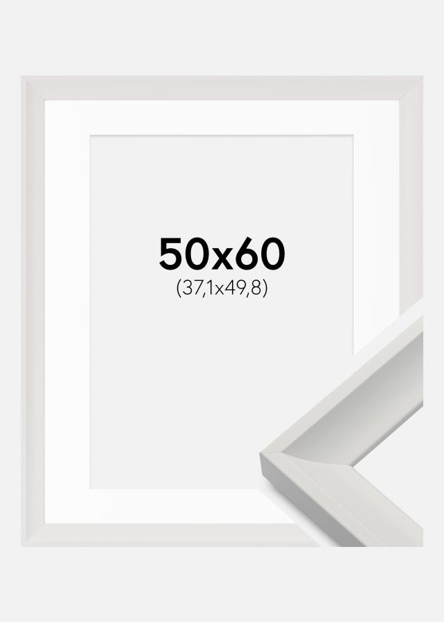 Ram med passepartou Frame Öjaren White 50x60 cm - Picture Mount White 15x20 inches