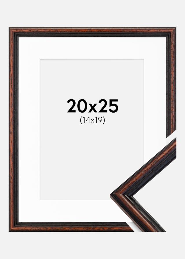 Ram med passepartou Frame Horndal Walnut 20x25 cm - Picture Mount White 15x20 cm