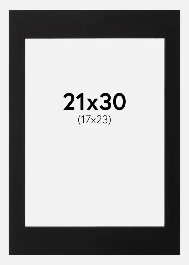 Galleri 1 Mount Black (Black Core) 21x30 cm (17x23)