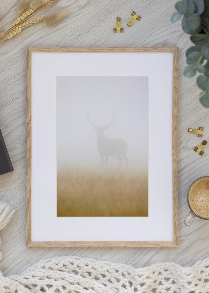 BGA Frame Smal Oak Acrylic Glass 32x32 cm