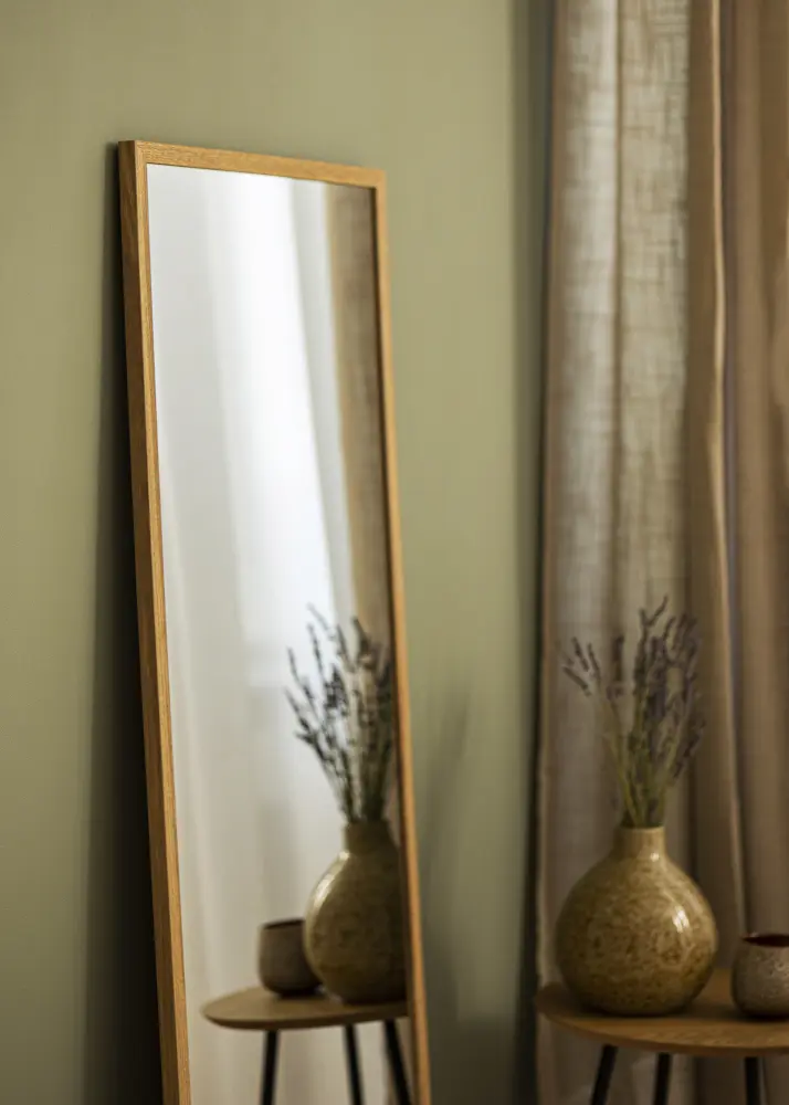 Incado Mirror Solid Oak 48x133 cm