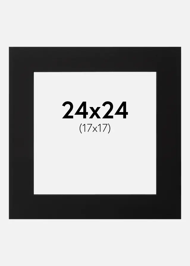 Galleri 1 Mount Black (Black Core) 24x24 cm (17x17)