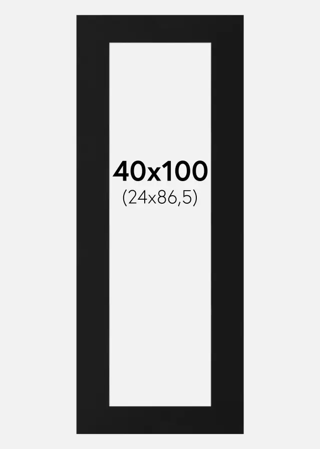 Artlink Mount Black Standard (White Core) 40x100 cm (24x86,5)