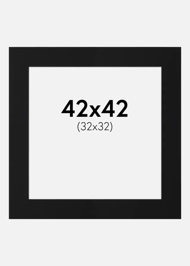 Artlink Mount Black Standard (White Core) 42x42 cm (32x32)