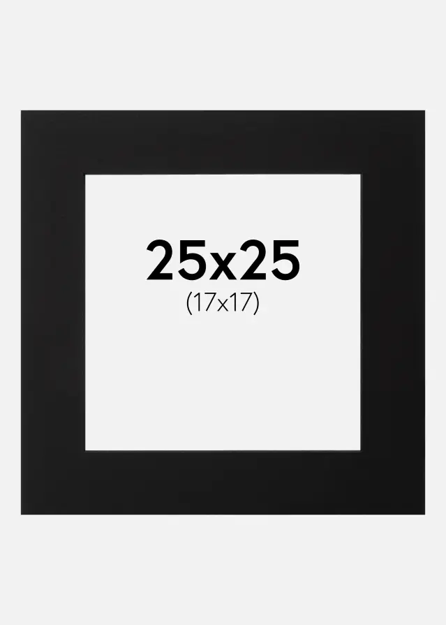 Galleri 1 Mount Black (Black Core) 25x25 cm (17x17)