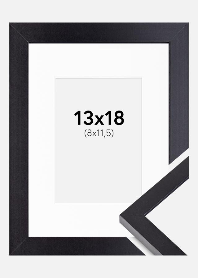 Ram med passepartou Frame Selection Black 13x18 cm - Picture Mount White 9x12 cm