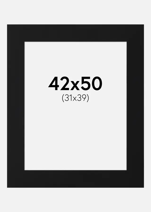 Artlink Mount Black Standard (White Core) 42x50 cm (31x39)