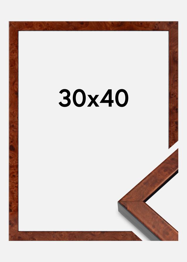 Mavanti Frame Hermes Acrylic Glass Burr Walnut 30x40 cm