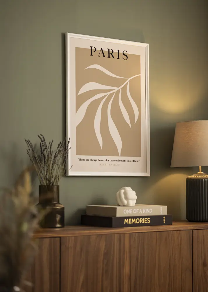 Ram med passepartou Frame Gala White 40x60 cm - Picture Mount White 32.9x48.3 cm (A3+)