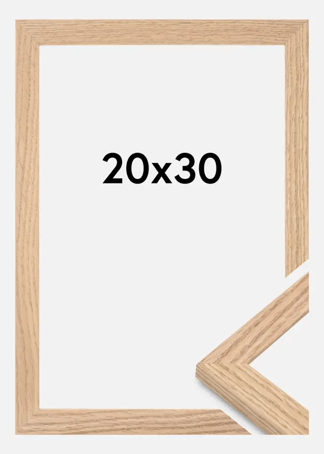 Galleri 1 - Extern Frame Timeless Acrylic Glass Solid Oak 20x30 cm