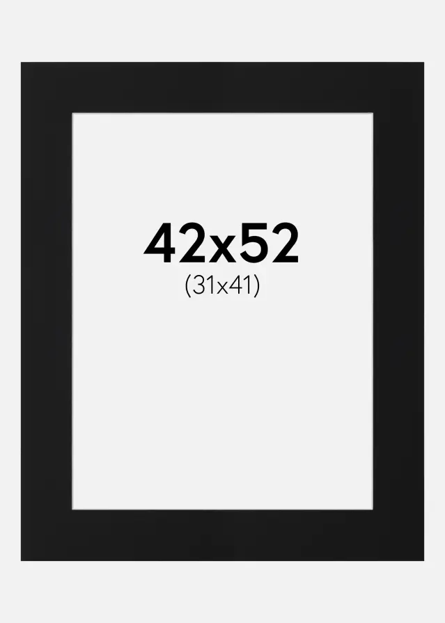 Artlink Mount Black Standard (White Core) 42x52 cm (31x41)