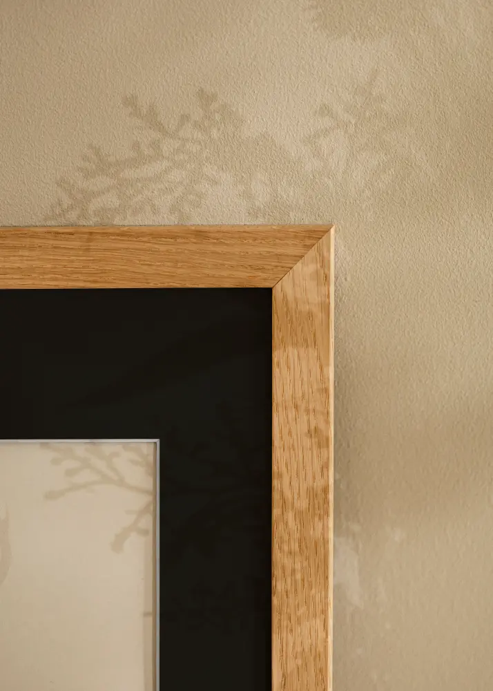 Ram med passepartou Frame Trendline Oak 60x80 cm - Picture Mount Black 50x60 cm